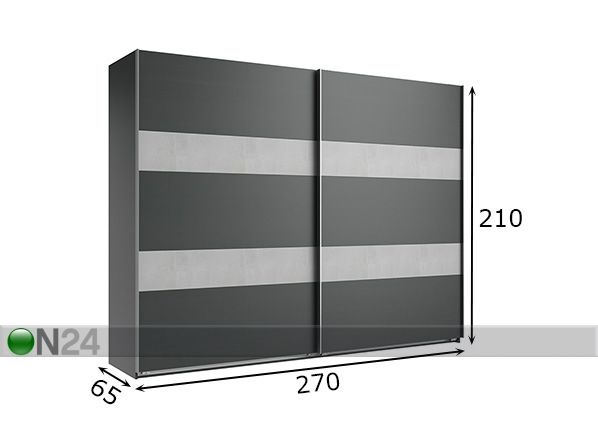 Шкаф-купе Metz 270 cm размеры