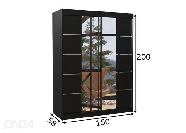 Шкаф-купе Nordic 150 см