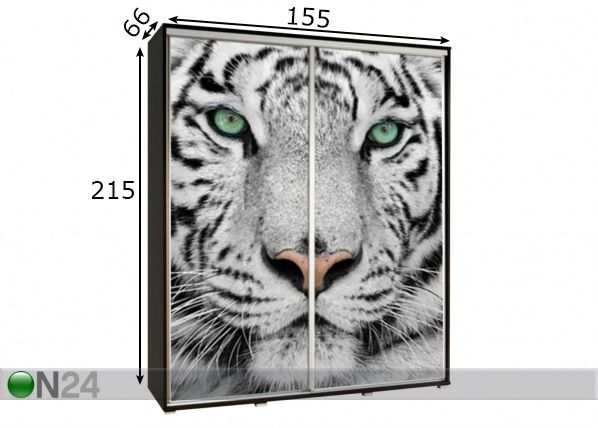 Шкаф-купе Penelopa 155 cm с графикой размеры