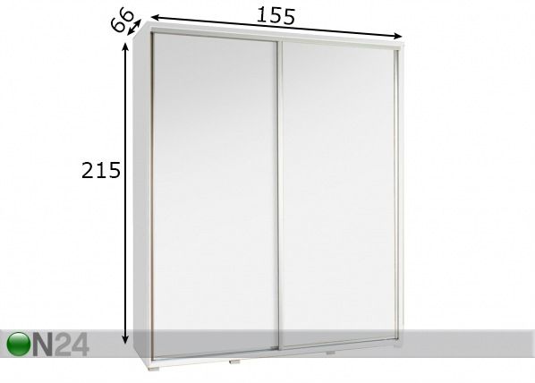 Шкаф-купе Penelopa 155 cm размеры