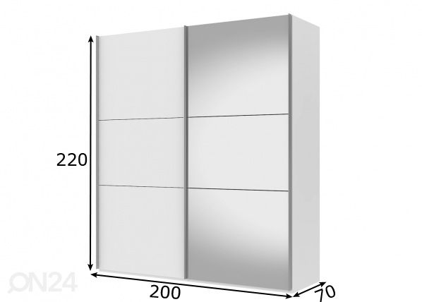 Шкаф-купе Save h220 cm размеры