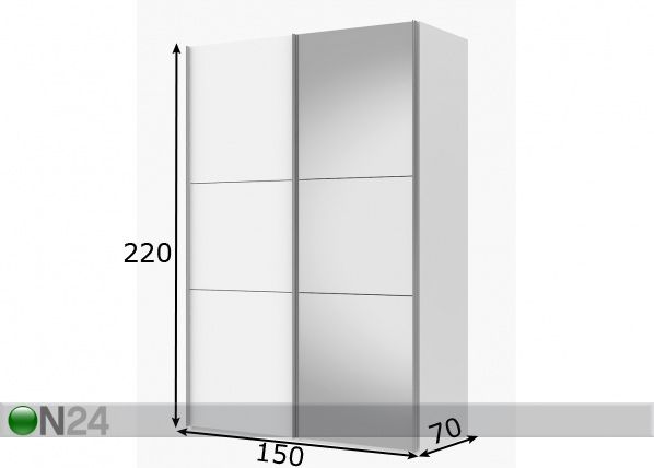 Шкаф-купе Save h220 cm размеры
