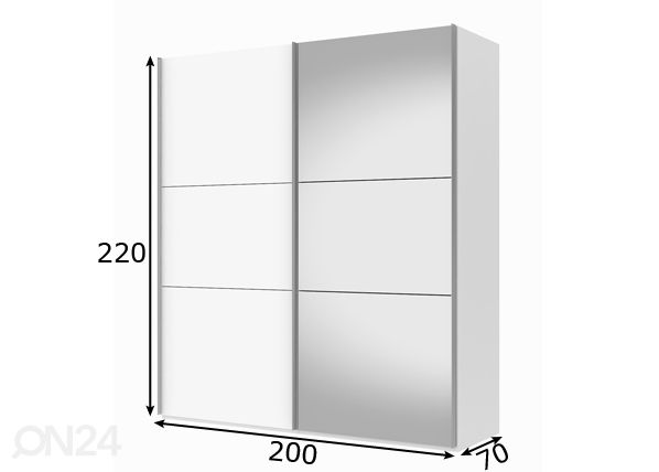 Шкаф-купе Save h220 cm размеры