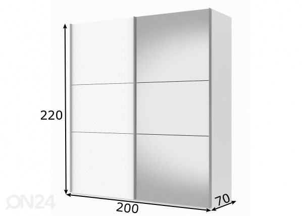 Шкаф-купе Save h220 cm размеры