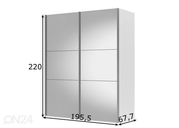 Шкаф-купе Save h220 cm размеры