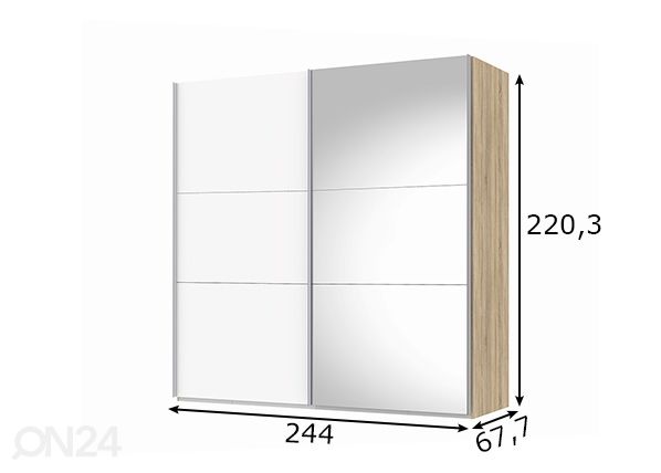 Шкаф-купе Save h220 cm размеры