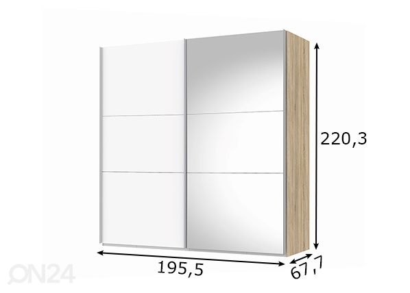Шкаф-купе Save h220 cm размеры