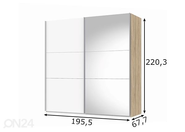 Шкаф-купе Save h220 cm размеры