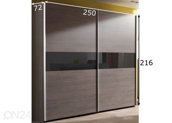 Шкаф-купе Stella 250cm размеры