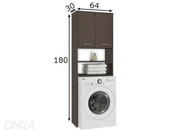 Шкаф над стиральной машиной Fin размеры