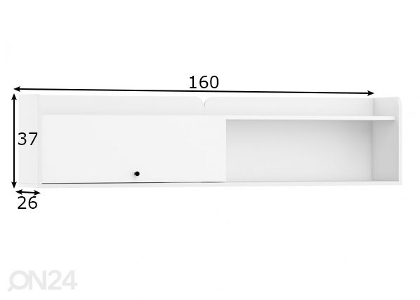 Шкаф настенный Glandore 160 cm размеры