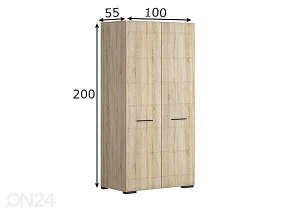 Шкаф платяной 100 cm размеры