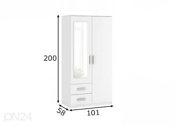 Шкаф платяной 100 cm размеры
