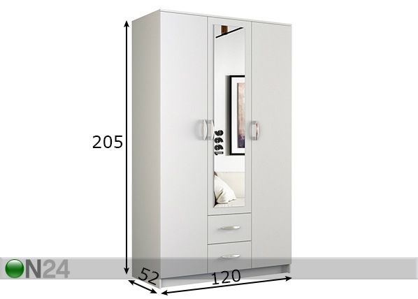 Шкаф платяной 120cm размеры