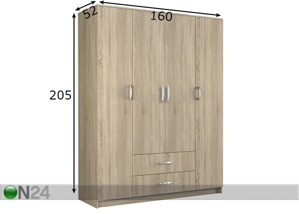 Шкаф платяной 160 cm размеры