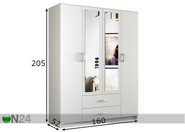 Шкаф платяной 160cm размеры