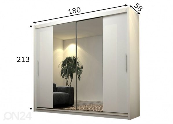 Шкаф платяной 180 cm размеры