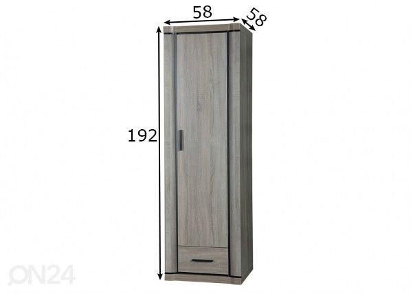 Шкаф платяной размеры
