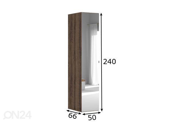 Шкаф платяной 50 cm размеры