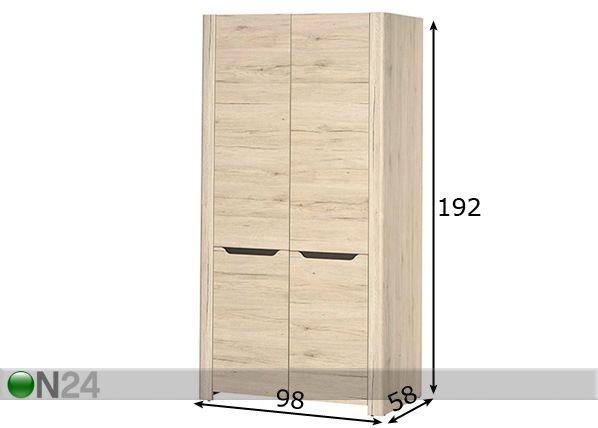 Шкаф платяной размеры