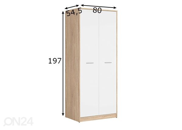 Шкаф платяной 80 cm размеры