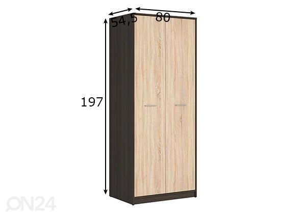 Шкаф платяной 80 cm размеры