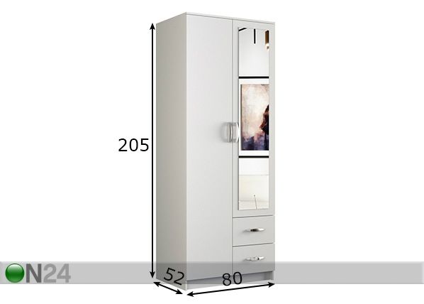 Шкаф платяной 80cm размеры