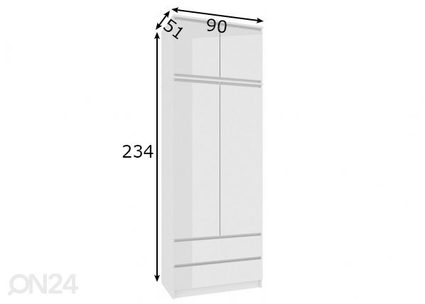 Шкаф платяной 90 cm размеры