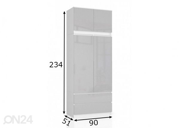 Шкаф платяной 90 cm размеры