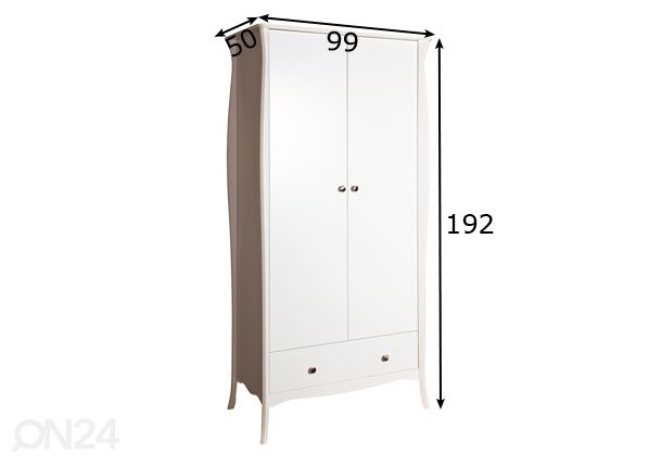 Шкаф платяной Baroque 104 размеры