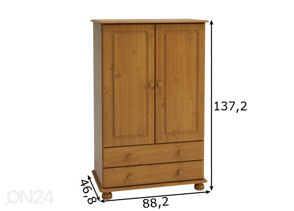 Шкаф платяной Richmond 222 размеры