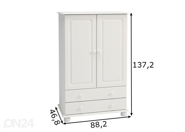 Шкаф платяной Richmond 222 размеры