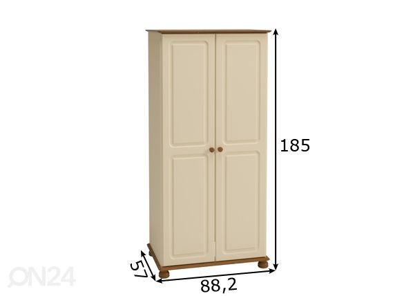 Шкаф платяной Richmond 301 размеры