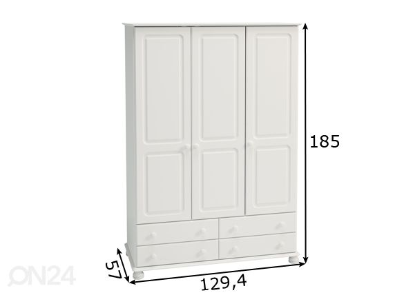 Шкаф платяной Richmond 302 размеры