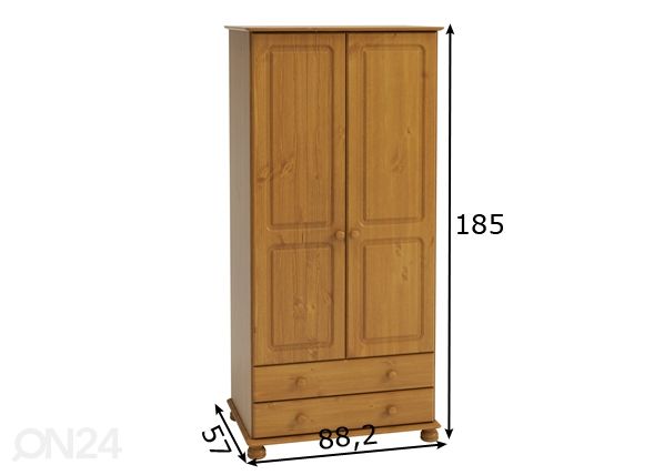 Шкаф платяной Richmond 316 размеры