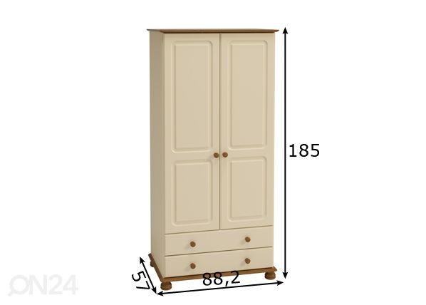 Шкаф платяной Richmond 316 размеры