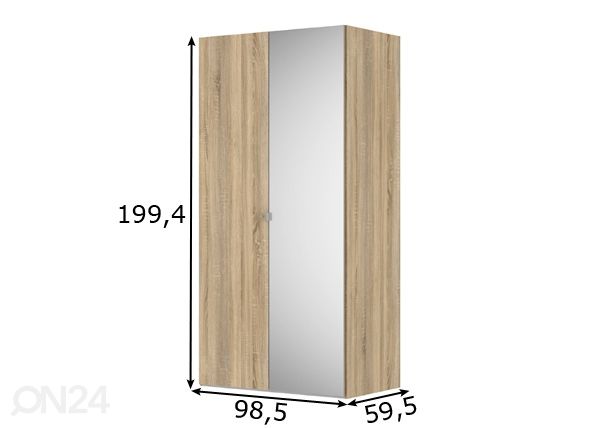 Шкаф платяной Save h200 cm размеры