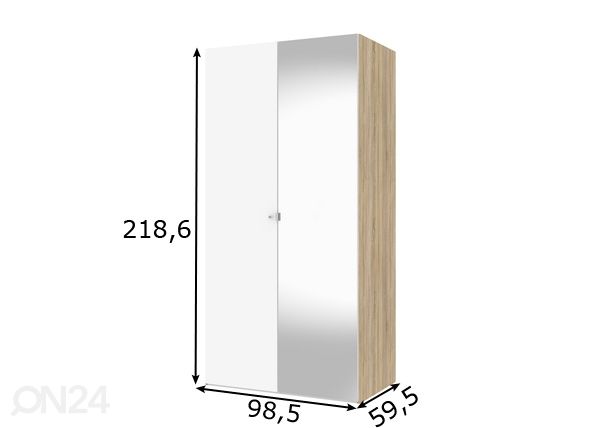 Шкаф платяной Save h220 cm размеры