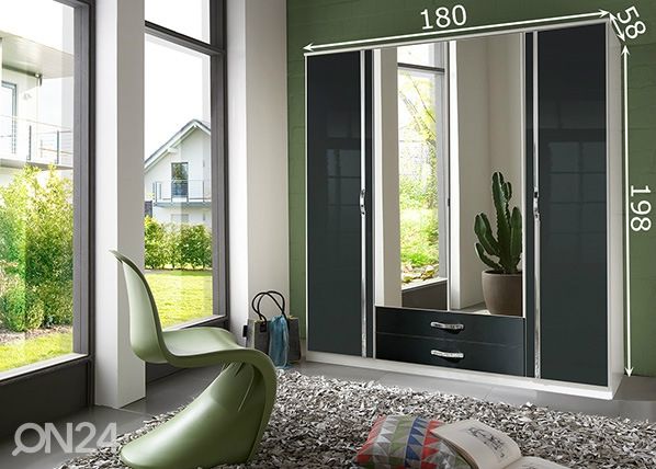 Шкаф платяной Trio 180 cm размеры