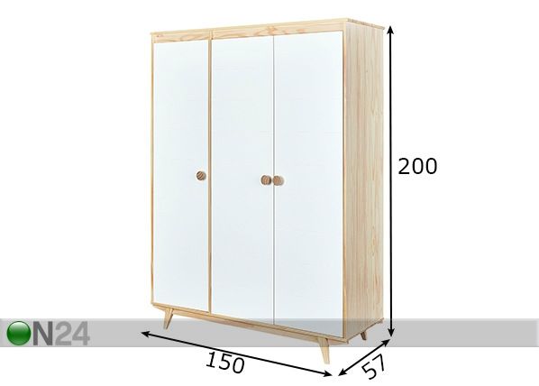 Шкаф платяной Wilna 4.1 размеры