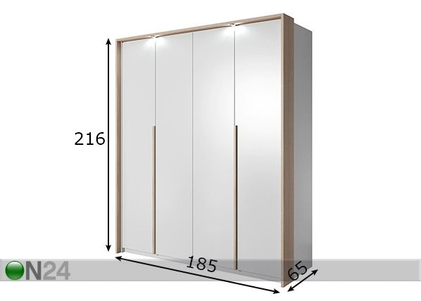 Шкаф платяной Xelo 185 размеры