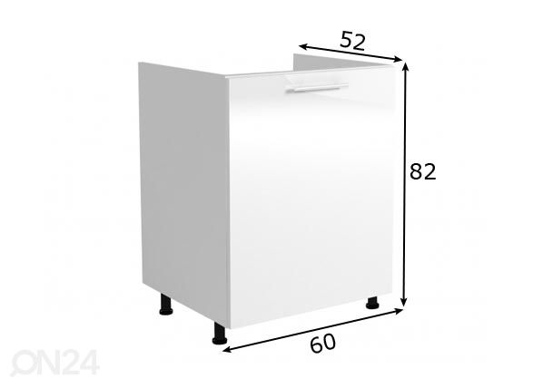 Шкаф под раковину 60 cm размеры