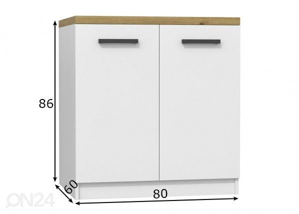 Шкаф под раковину 80 cm размеры