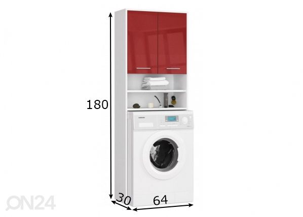 Шкаф под стиральную машину Fin размеры