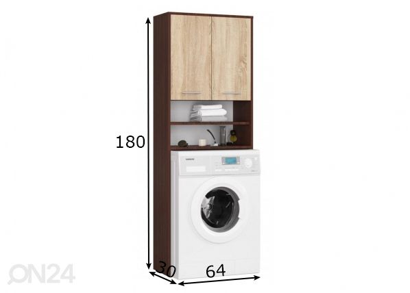 Шкаф под стиральную машину Fin размеры