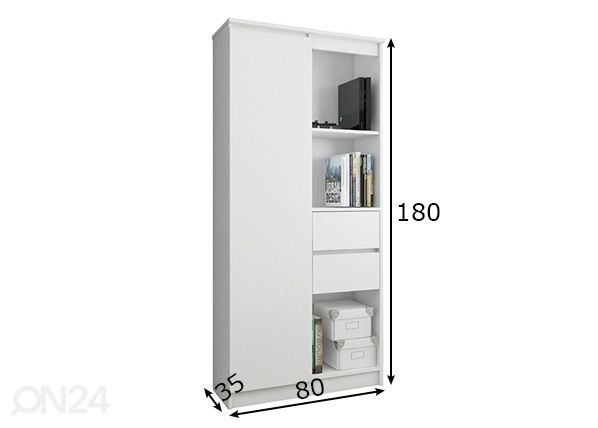Шкаф-полка 80 cm размеры