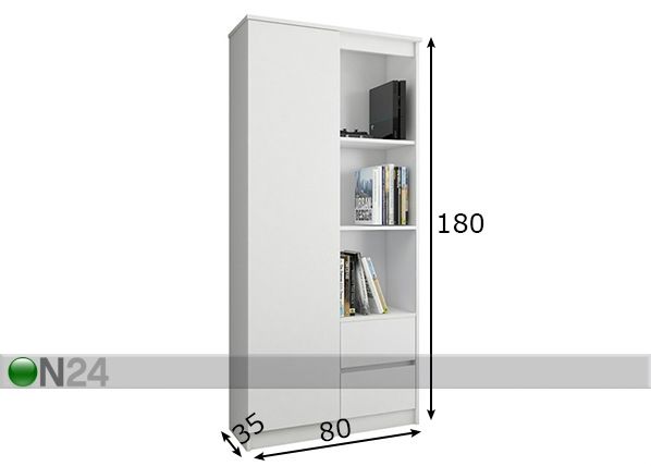 Шкаф-полка 80 cm размеры