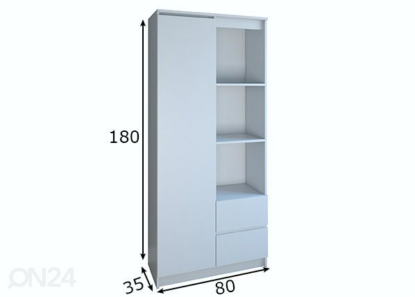 Шкаф-полка 80 cm размеры