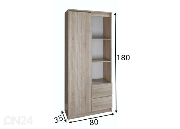 Шкаф-полка 80 cm размеры