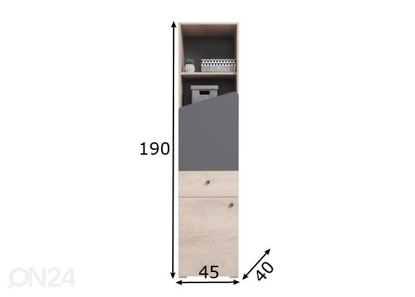 Шкаф-полка DL5 размеры